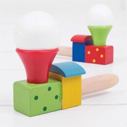 Bigjigs Toys Foukání lokomotiva s balónkem 1 ks