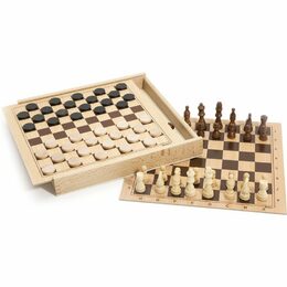 Jeujura Šachy v dřevěném skládacím boxu