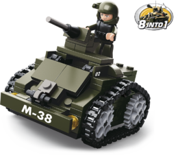 Sluban Army 8into1 M38-B0587 Tank nebo obrněný transportér 8v1