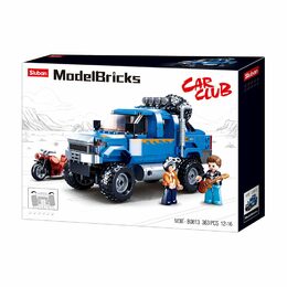 Sluban Model Bricks M38-B0813 Off Road Modrý Pickup s motorkou