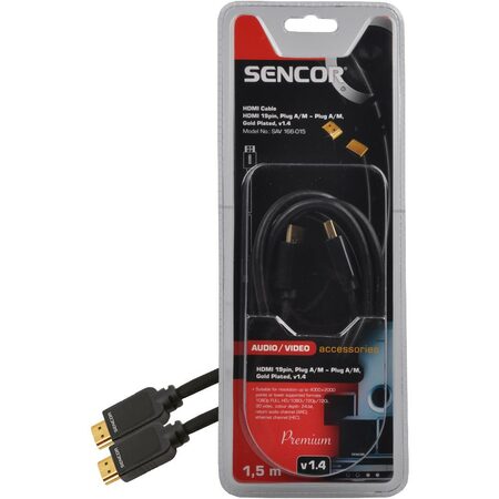 SAV 166-015 HDMI M-M 1,5m v1.4 P SENCOR (35039913)