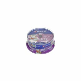 Disk Verbatim DVD+R DualLayer, 8,5GB, 8x, printable, 25cake