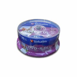 Disk Verbatim DVD+R DualLayer, 8,5GB, 8x, printable, 25cake