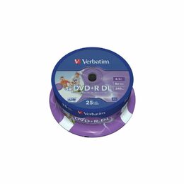 Disk Verbatim DVD+R DualLayer, 8,5GB, 8x, printable, 25cake