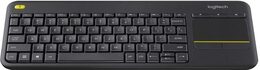 Klávesnice Logitech Wireless Keyboard K400 Plus, CZ/SK - černá (920007151)