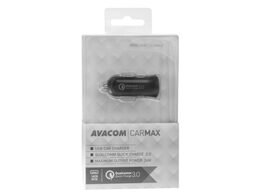 Adaptér do auta Avacom CarMAX, 1x USB (3A), s funkcí rychlonabíjení QC 3.0 - černý