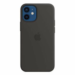 Kryt na mobil Apple Silicone Case s MagSafe pro iPhone 12 a 12 Pro - černý