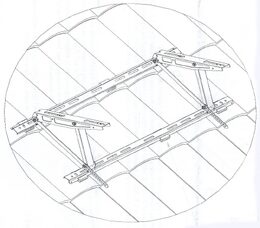 Konzola střešní MT630 800x450mm, nosnost 140kg, 1 pár