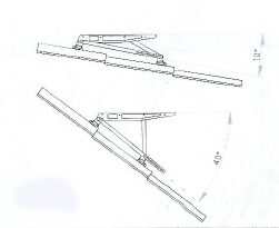 Konzola střešní MT630 800x450mm, nosnost 140kg, 1 pár