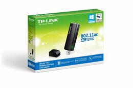 USB klient TP-Link Archer T4U AC 1300 Dual Band Wireless 300Mbps 2,4GHz/ 867Mbps 5GHz, USB 3.0