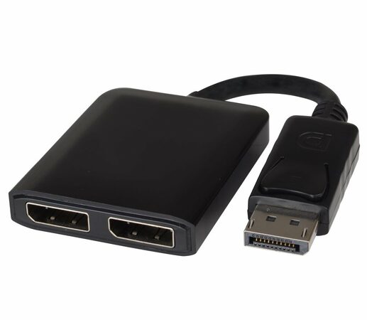 Adaptér DisplayPort - 2x DisplayPort , rozšíření + zrcadlení obrazu, 4K*2K@30Hz