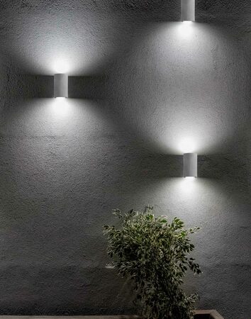 Svítidlo Nova Luce 9162142 CADMO R WALL GREY 2 nástěnné, IP 65, 2x3 W