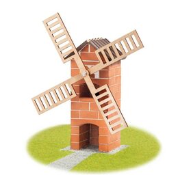 Stavebnice Teifoc Větrný mlýn v krabici 29x18x8cm