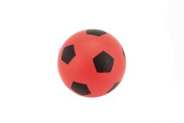 Míček fotbal guma 12cm 6 barev v síťce