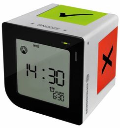 Bresser FlipMe Tabletop Alarm Clock silver