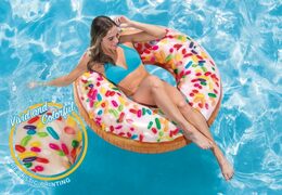 Kruh donut nafukovací 114cm 9+