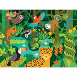 Petit Collage Podlahové puzzle deštný prales