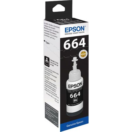 Inkoustová náplň Epson T6641, 70ml originální - černý (C13T66414A10)