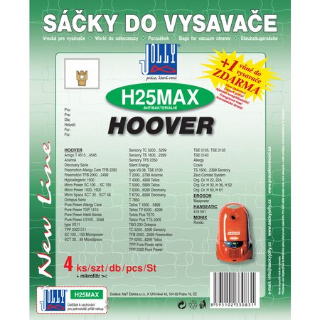 Sáčky do vysavače Jolly H25 MAX textilní, 4ks