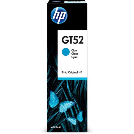 Inkoustová náplň HP GT52, 8 000 stran - azurová