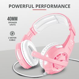 Headset Trust GXT Gaming 310P Radius - růžový