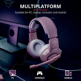 Headset Trust GXT Gaming 310P Radius - růžový