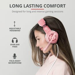 Headset Trust GXT Gaming 310P Radius - růžový