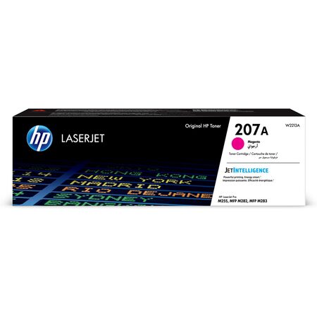 Toner HP 207A, 1 250 stran - purpurový