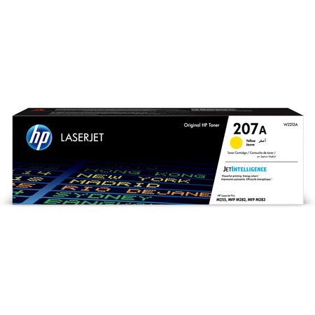 Toner HP 207A, 1 250 stran - žlutý