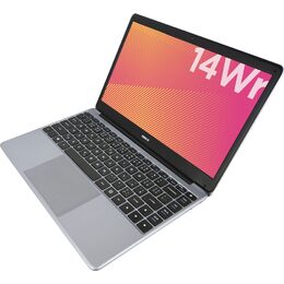 Ntb Umax VisionBook 14Wr UMM230141 Celeron N4020, 4GB, 64GB, 14.1'', Full HD, bez mechaniky, Intel UHD 600, BT, CAM, Win10 Pro  - šedý