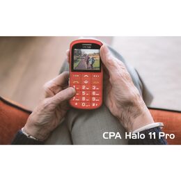 Mobilní telefon senior CPA HALO 11Pro Senior, červený
