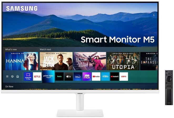 Monitor Samsung S32AM501 Smart Monitor M5 32",LED, VA, 8ms, 3000:1, 250cd/m2, 1920 x 1080, - bílý