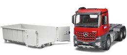 Bruder Mercedes Benz Arocs kontejner s minibagrem