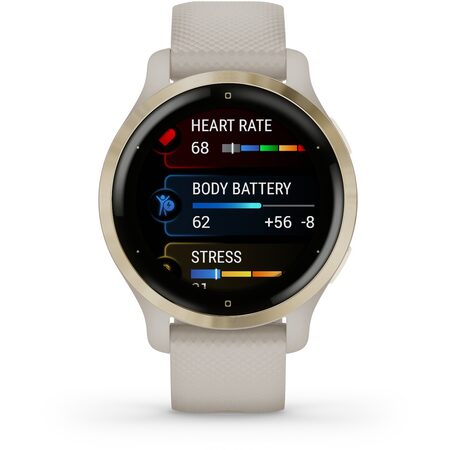 Chytré hodinky Garmin Venu 2S Light Gold/Sand Band