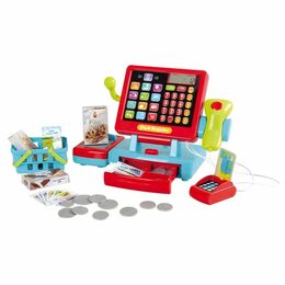 Teddies Pokladna dotyková s doplňky plast na baterie se zvukem v krabici 35x22x15cm
