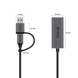 YTC 013 USB C na RJ-45 Ethernet YENKEE