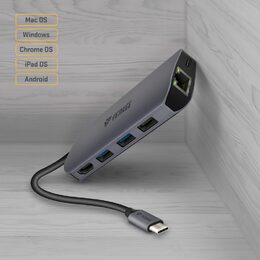 YTC 081 Multiport Hub USB C 8v1 YENKEE