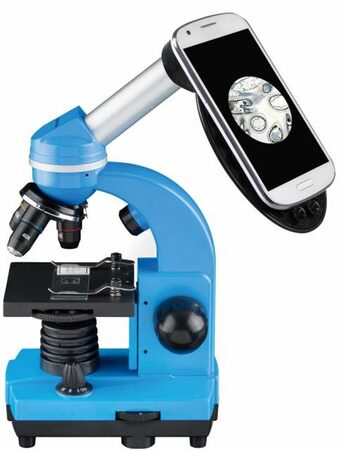 Bresser Junior Student Biolux SEL Microscope, blue