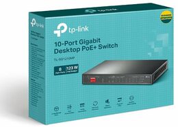 Switch TP-Link TL-SG1210MP 8x GLAN/PoE+, 1x GLAN, 1x SFP combo, 124W