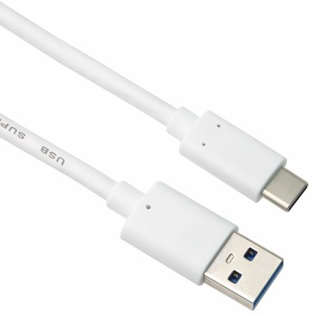 Kabel USB-C - USB 3.0 A (USB 3.2 generation 2, 3A, 10Gbit/s) 2m bílý