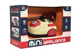 Vysavač plast 17cm na baterie se světlem se zvukem v krabici 35x23x15cm