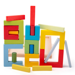 Bigjigs Toys Dřevěné skládací tvary