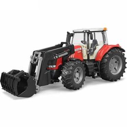 Bruder Traktor MASSEY FERGUSON 7624 s čelním nakladačem