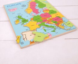 Bigjigs Toys Dřevěné puzzle mapa Evropy 25dílků