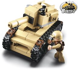 Sluban Army 8into1 M38-B0587 Tank nebo obrněný transportér 8v1