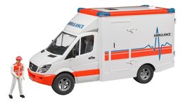 Bruder MB Sprinter sanitka s figurkou model v měřítku 1:16