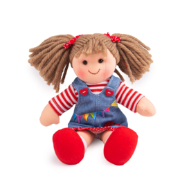 Bigjigs Toys Látková panenka Hattie 28 cm