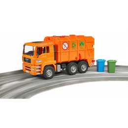 Bruder Popelářské auto MAN-TGA oranžové