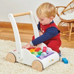 Le Toy Van Petilou Vozík s duhovými kostkami