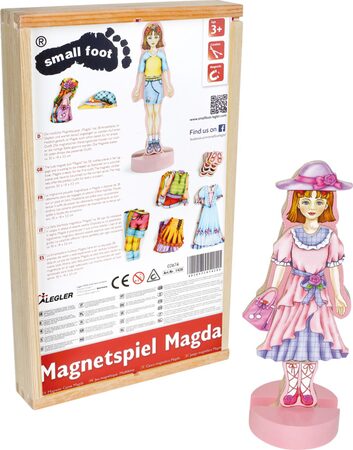 small foot Převlékací magnetická panenka Magda